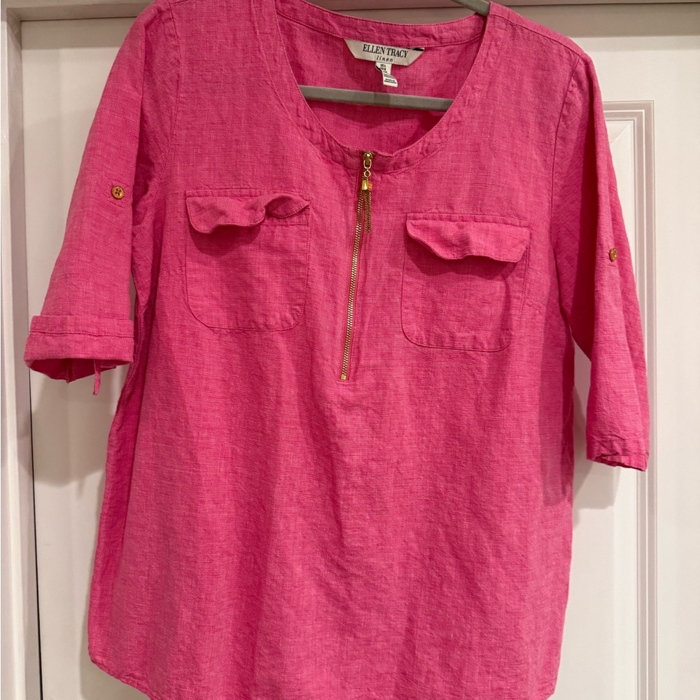 Ellen Tracy Pink Women's Top